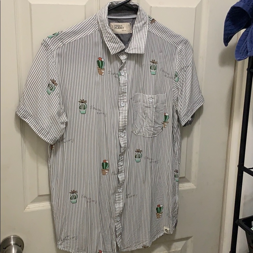 Cactus Button Up